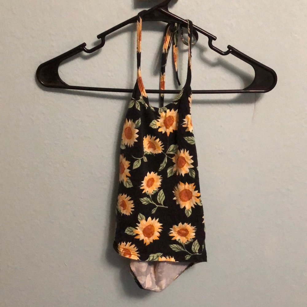 Sunflower halter top